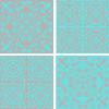 Grey and Turquoise Mixed pack of 4 designs 