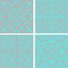Grey and Turquoise Mixed pack of 4 designs 