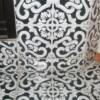 A closer look at the detail of a custom designed ornate tile